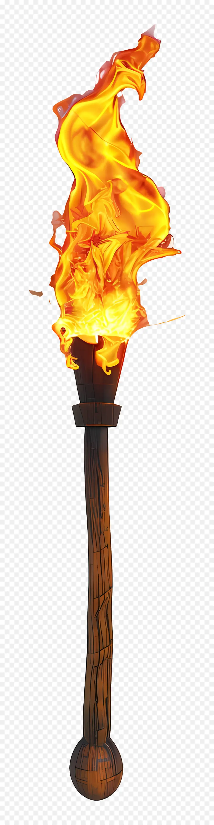 Bastão De Fogo，Tocha Flamejante PNG