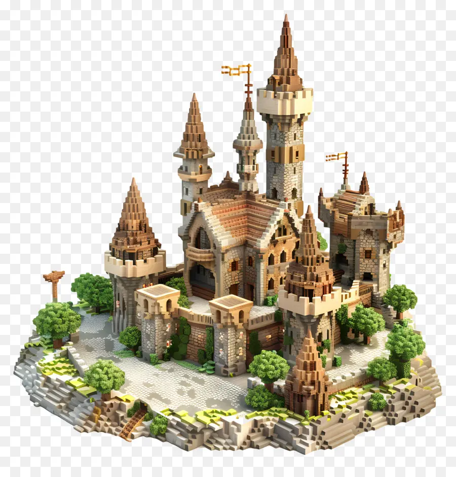 Castelo De Minecraft，Castelo PNG