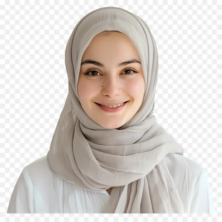 Tons Neutros Hijab，Mulher Muçulmana PNG