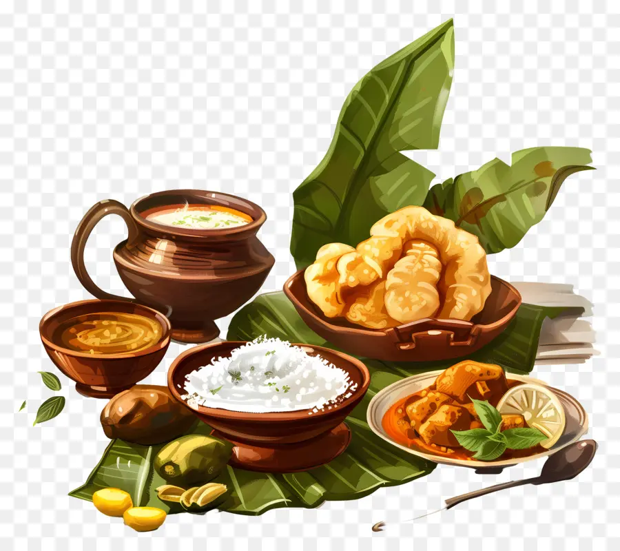 Café Da Manhã De Kerala，A Culinária Indiana PNG