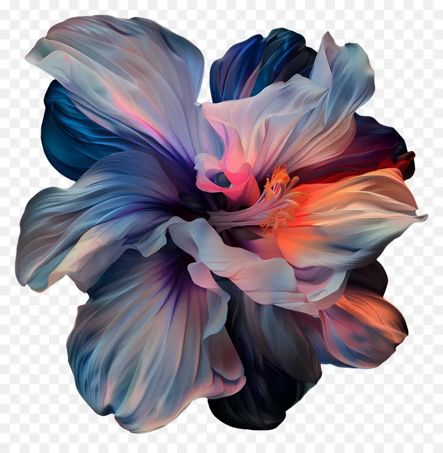 Iridescência，Flor De Hibisco PNG