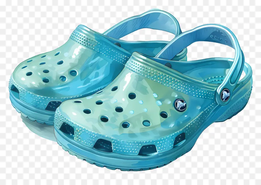 Crocs，Aqua Crocs PNG