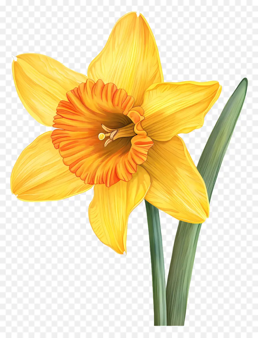 Daffodil Amarelo，Narciso PNG