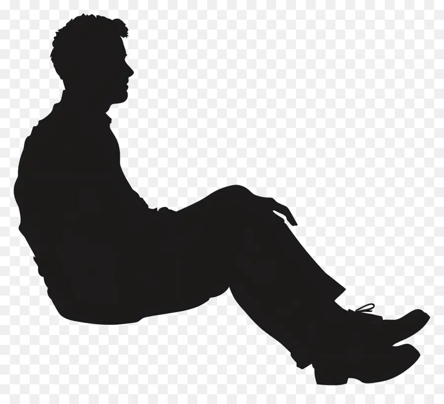 Sitra Man Silhouette，Silhueta PNG