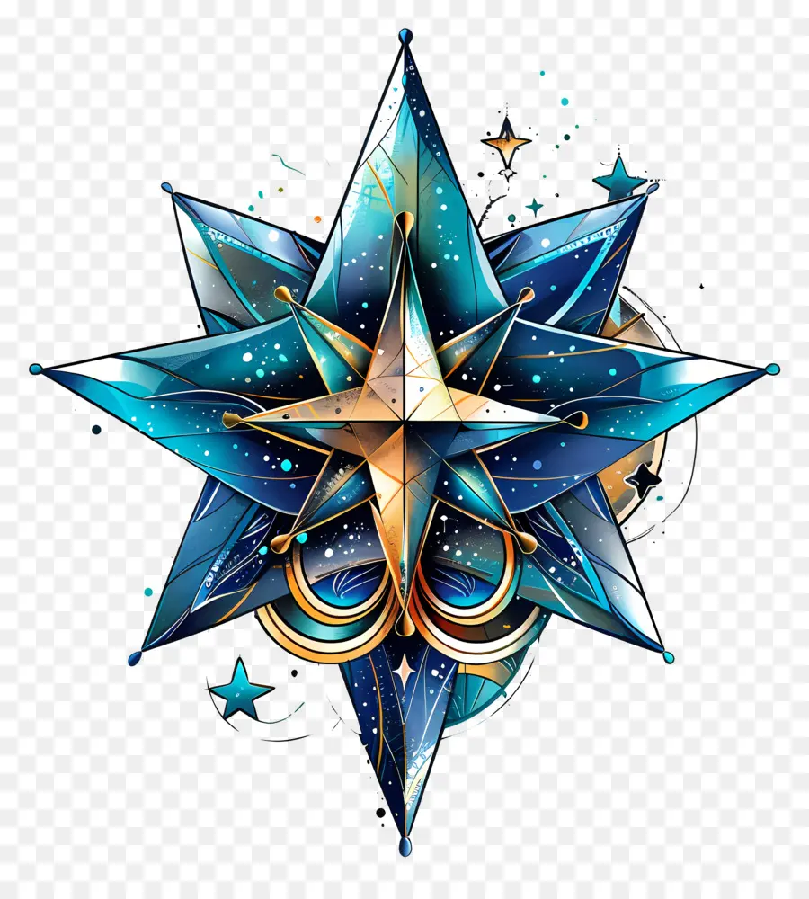 Estrela Estética，Estrela Estilizada PNG