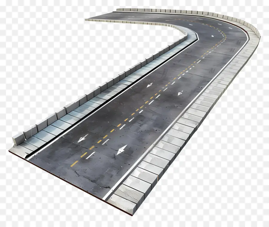Estrada De Concreto，Estrada íngreme De Inclinação PNG