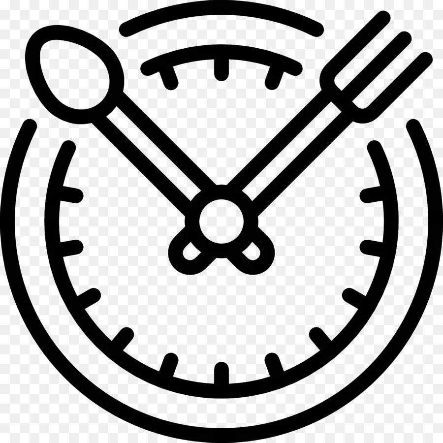 Alimentos Logotipo，Utensílio De Relógio PNG