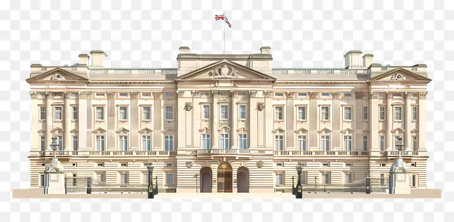 O Palácio De Buckingham，Edifício Ornamentado PNG
