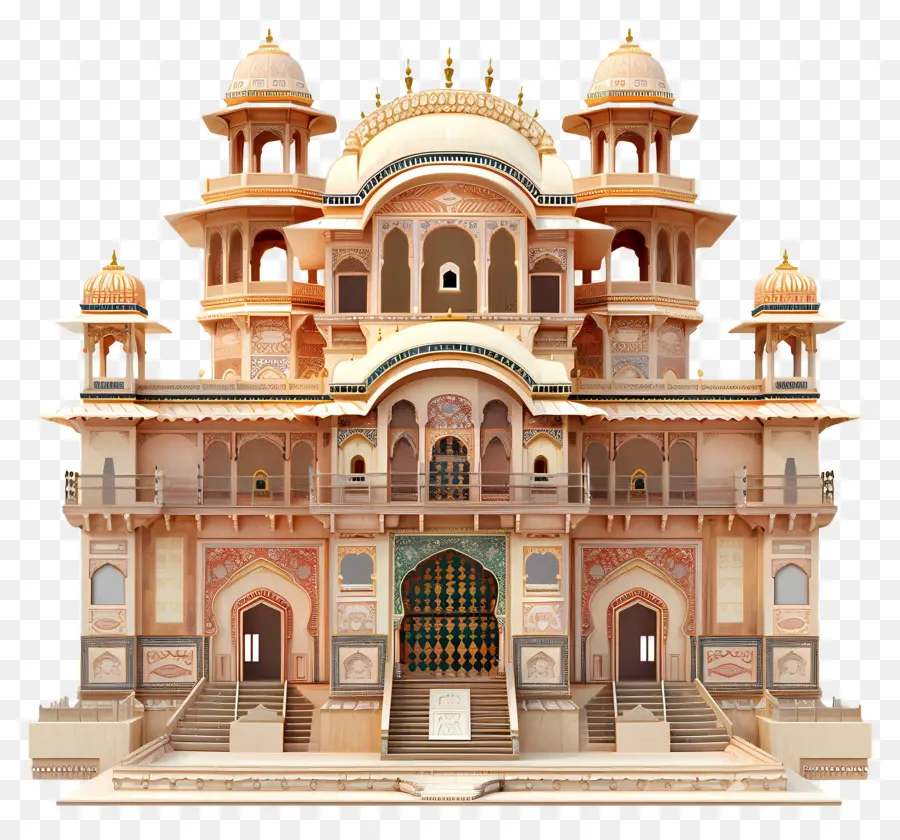 Palácio De Jaipur，Edifício Ornamentado PNG