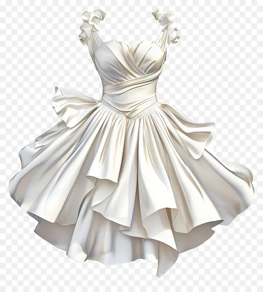 Vestido De Noiva Curto，Vestido Branco PNG