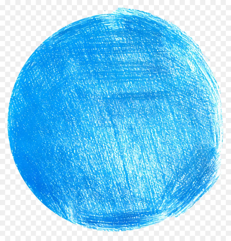 Círculo Azul，Superfície Lisa PNG