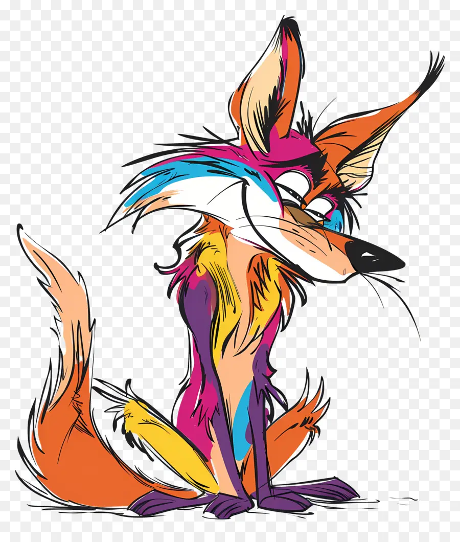 Coyote，Fox Ilustração PNG