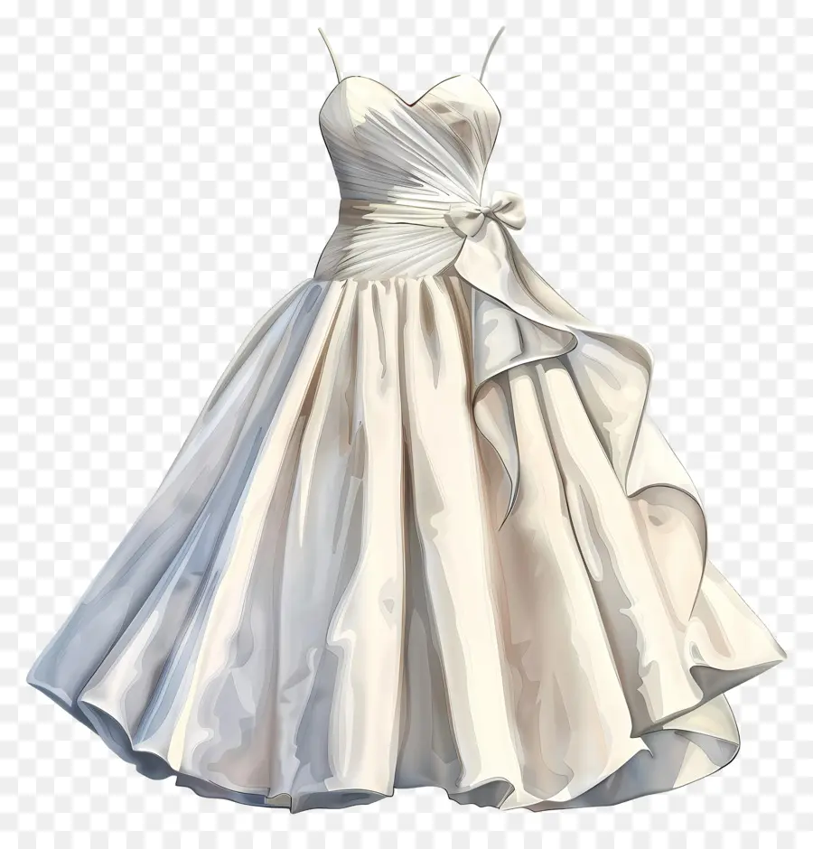 Vestido De Noiva Curto，Vestido De Casamento Branco PNG
