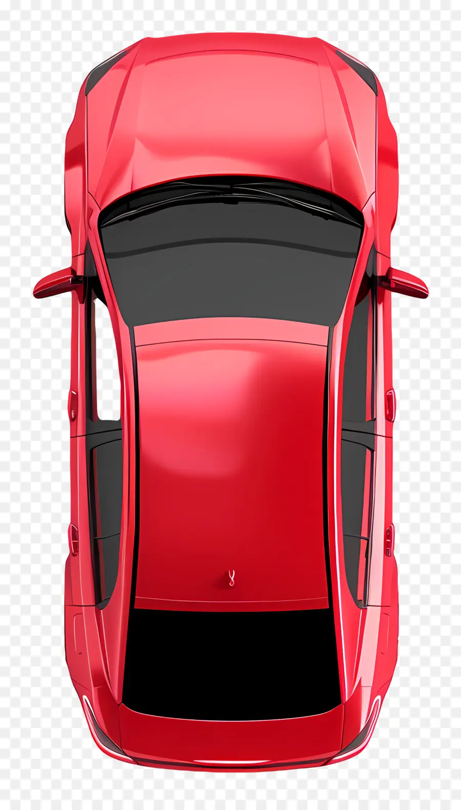 Vista Superior Do Carro Vermelho，Carro Esportivo Vermelho PNG