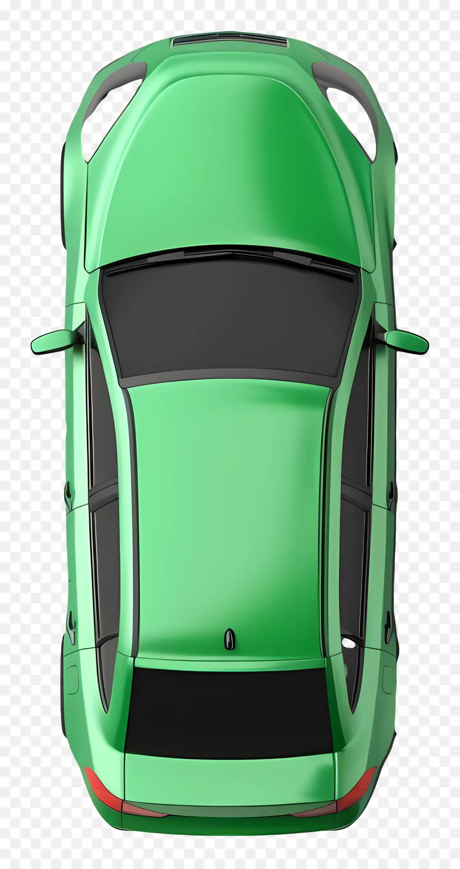 Vista Superior Do Carro Verde，Carro Desportivo PNG