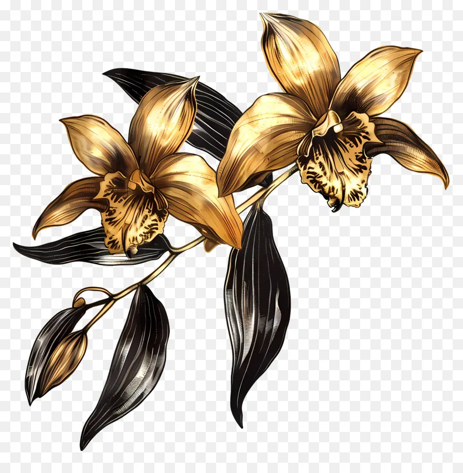 Ouro Da Orquídea Kinabalu，Orquídeas PNG