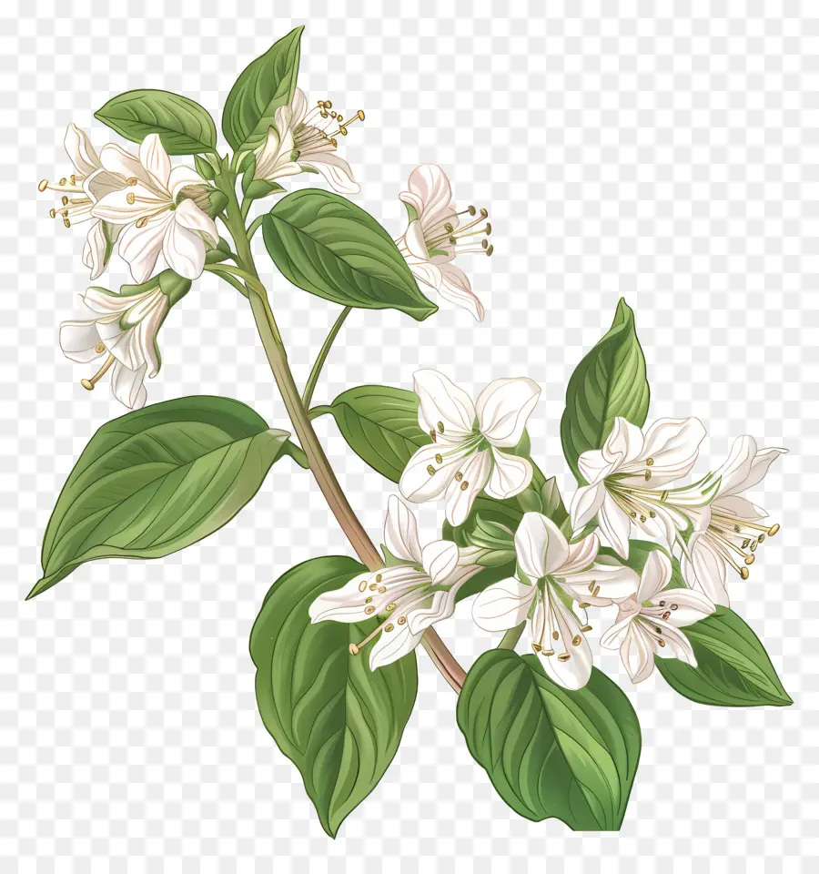 Deutzia Gracilis，Flor Branca PNG