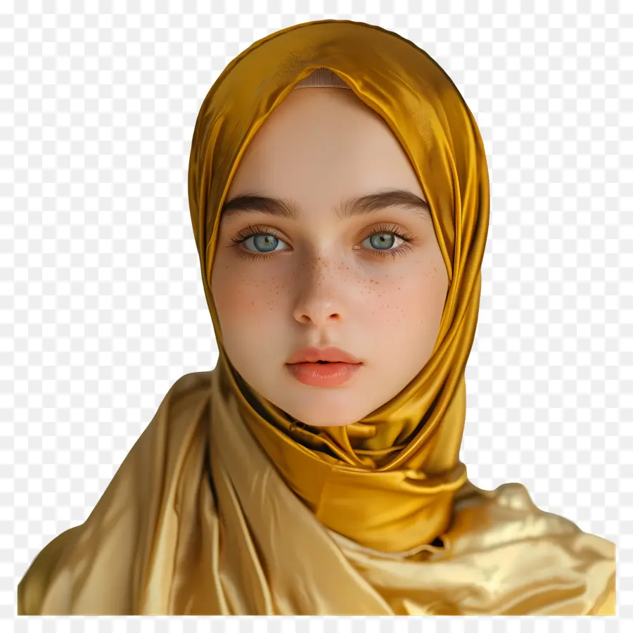 Hijab Girl，Mulher Muçulmana PNG