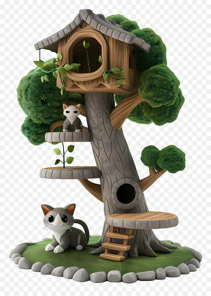 árvore Do Gato，Casa Da árvore PNG