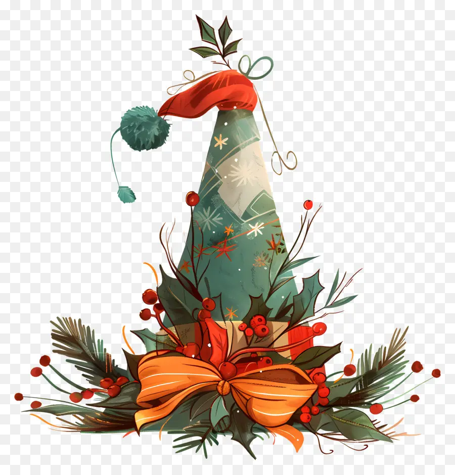 Chapéu De Natal，Papai Noel Hat PNG