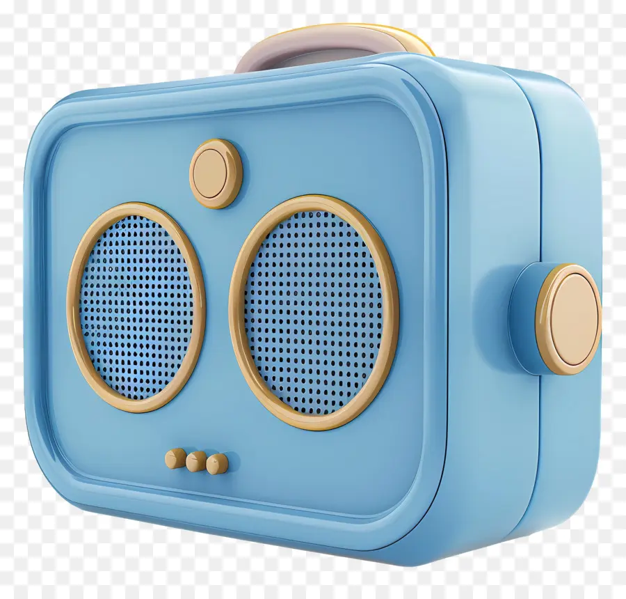 Alto Falante Bluetooth，Rádio Retrô PNG