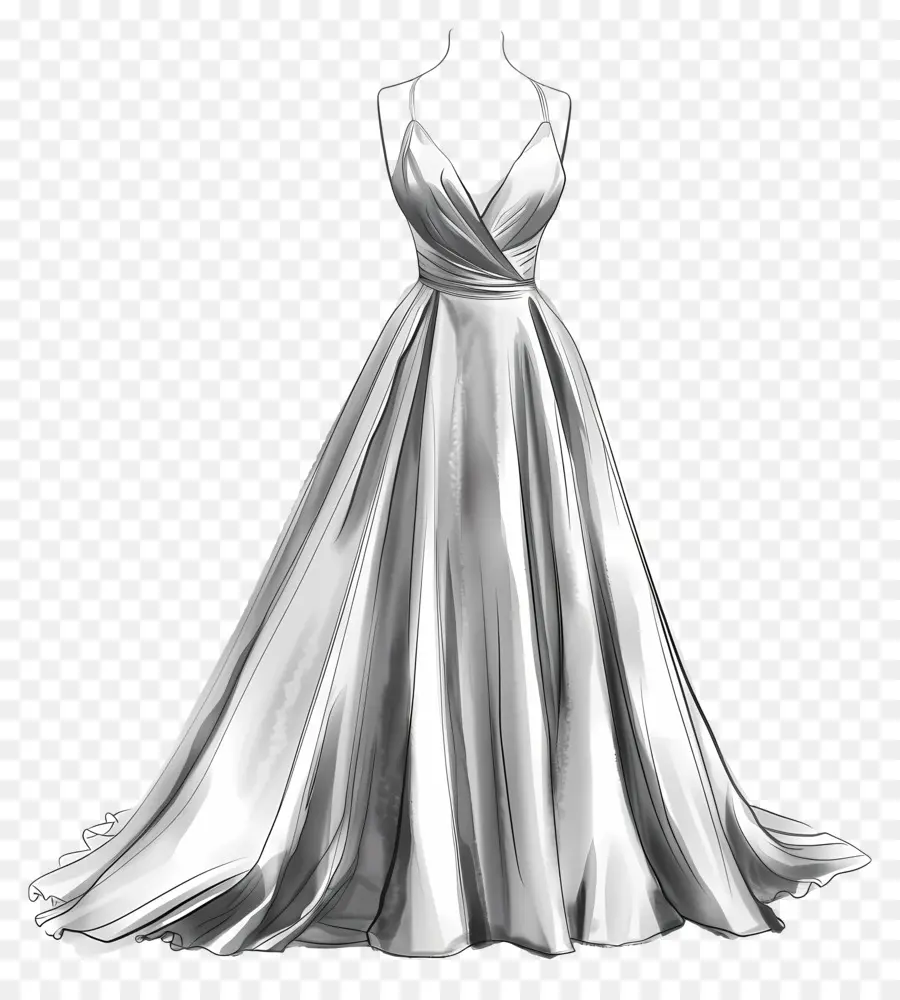 Vestido De Noiva Do Vestido De Noite，Vestido Longo Branco PNG