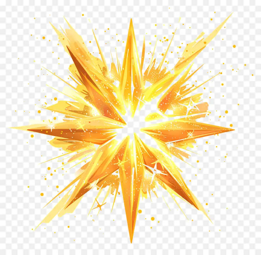 Estrela Que Brilha，Explosão PNG