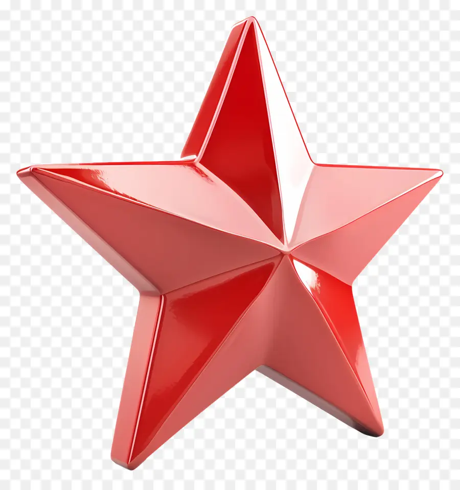 Estrela Vermelha，Metal Polido PNG