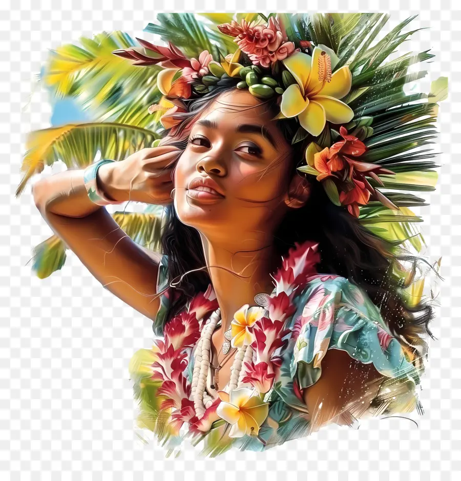 Lei Dia，Roupa Havaiana PNG