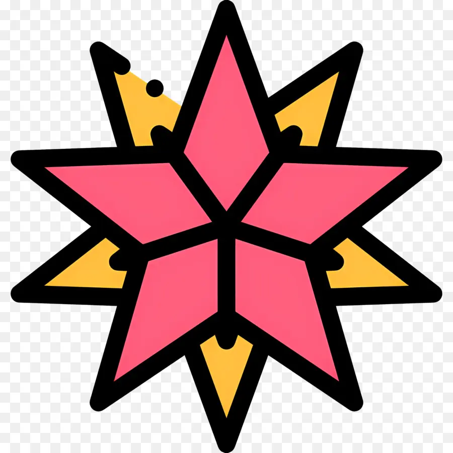 Estrela Logotipo，Cor De Rosa Estrelas PNG