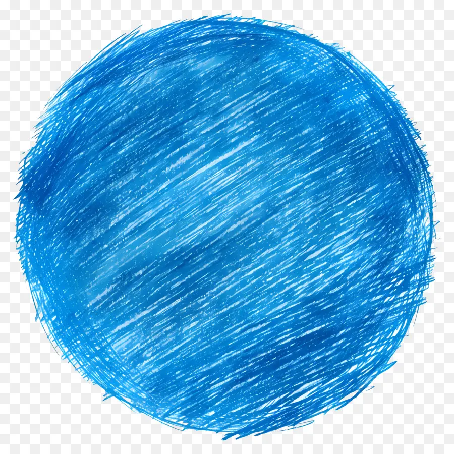 Círculo Azul，Pintura Branca PNG