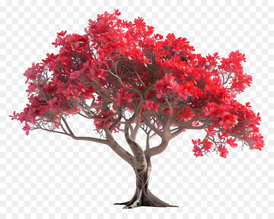 árvore Extravagante，Vermelho árvore PNG