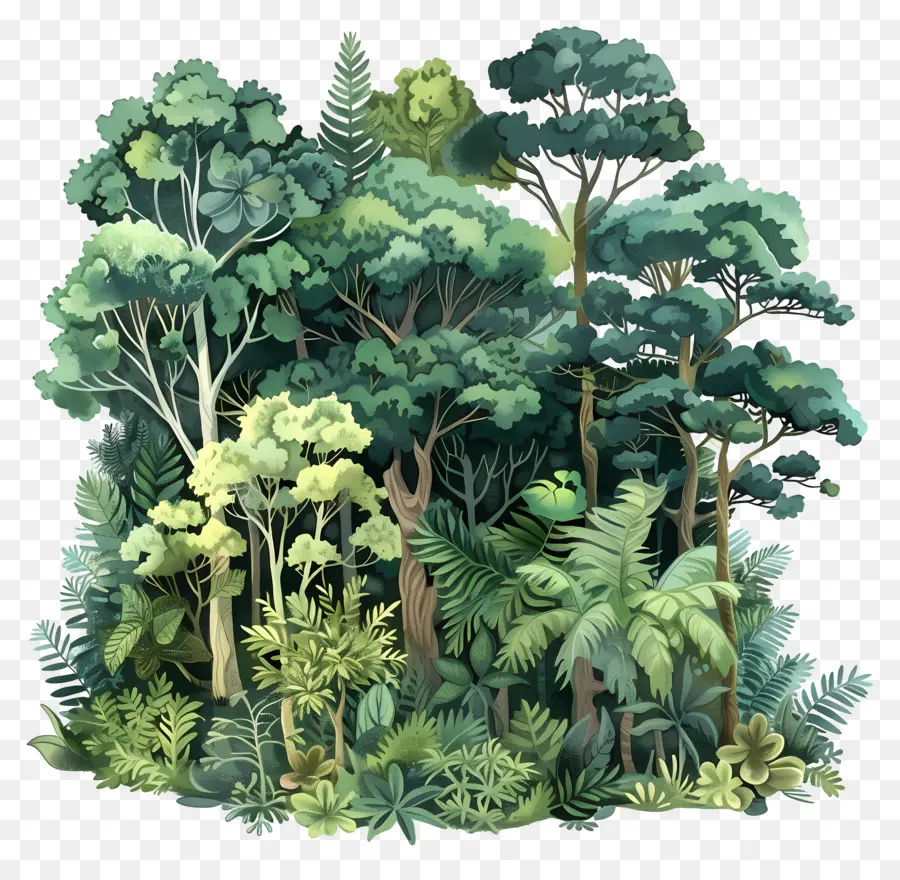 Floresta Exuberante，Floresta PNG