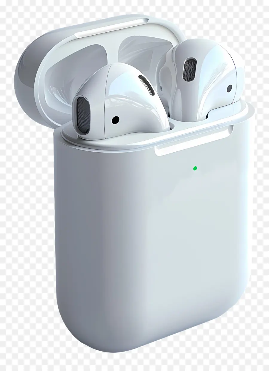 Airpods，Branco PNG