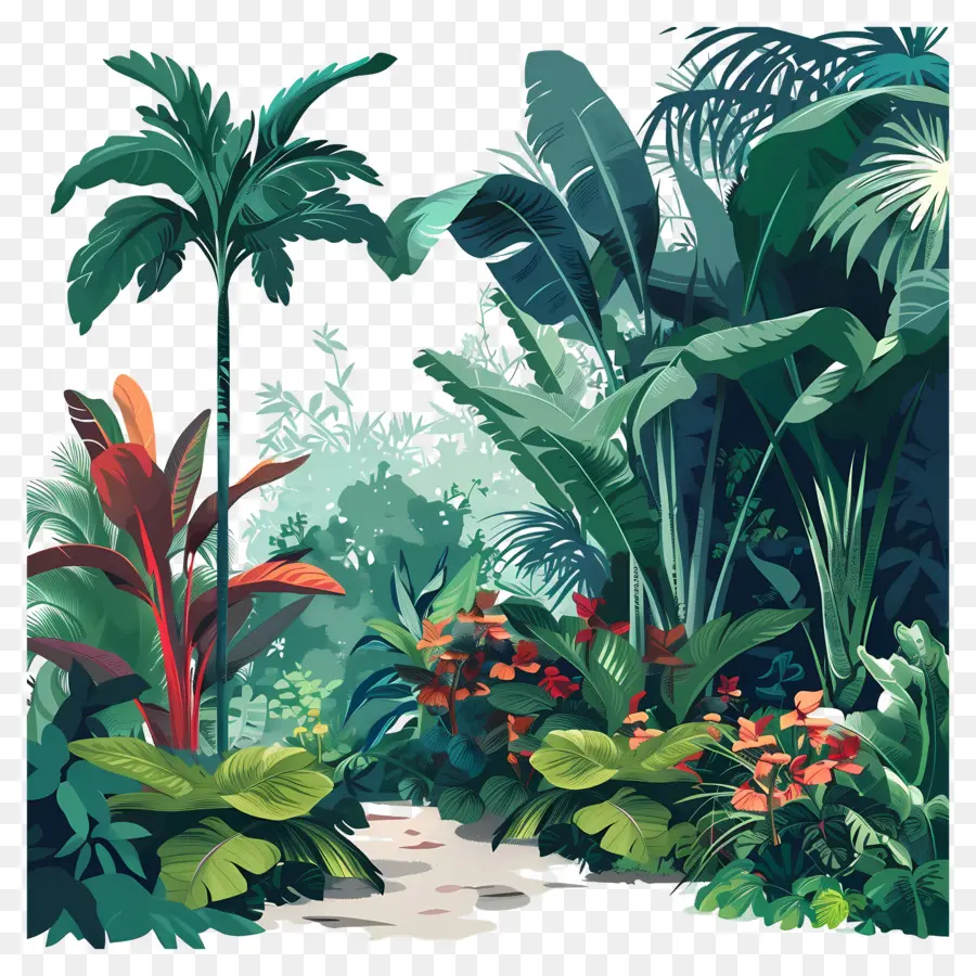 Jardim Exuberante，Selva Tropical PNG