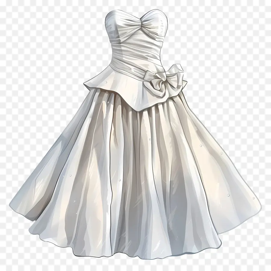 Vestido De Noiva Curto，Vestido Branco PNG