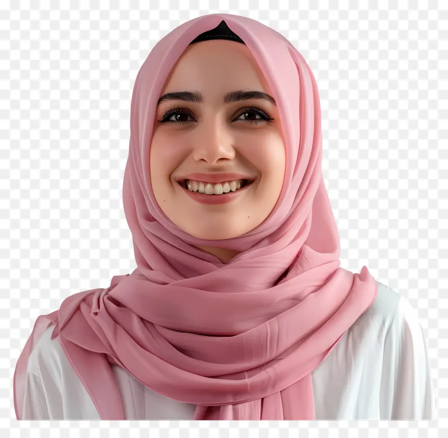 Hijab Mulher，Hijab Rosa PNG