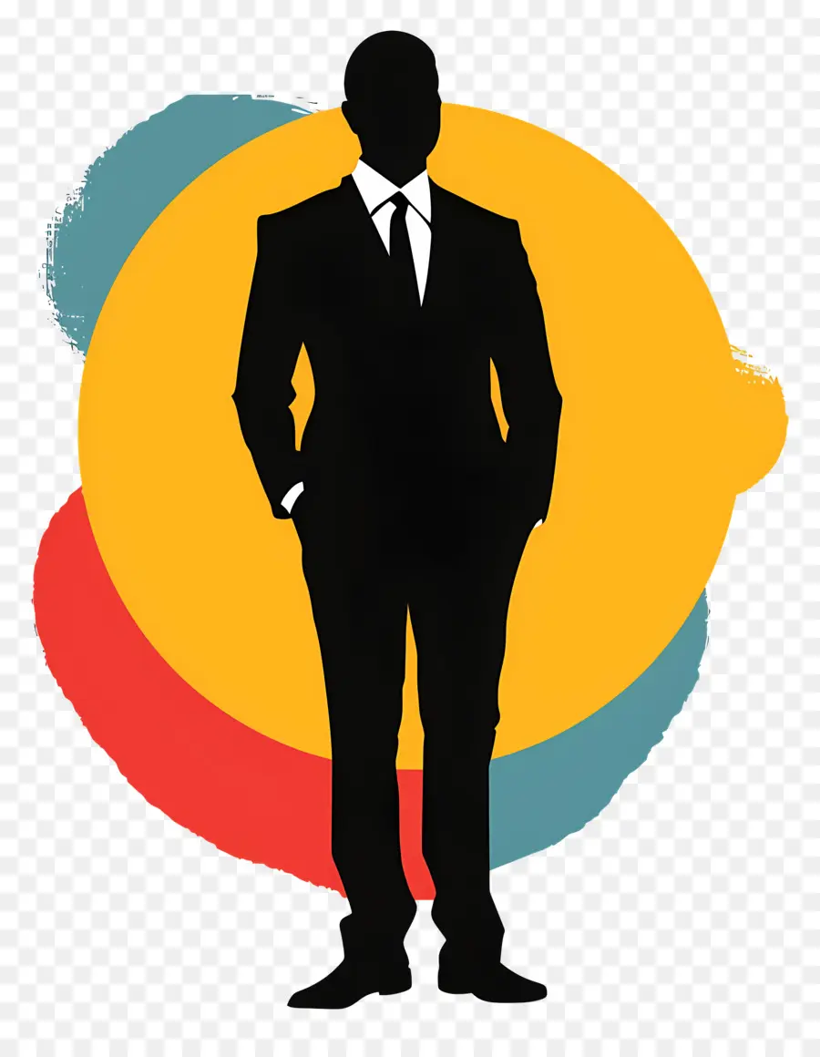 Silhueta De Business Man，Silhueta PNG