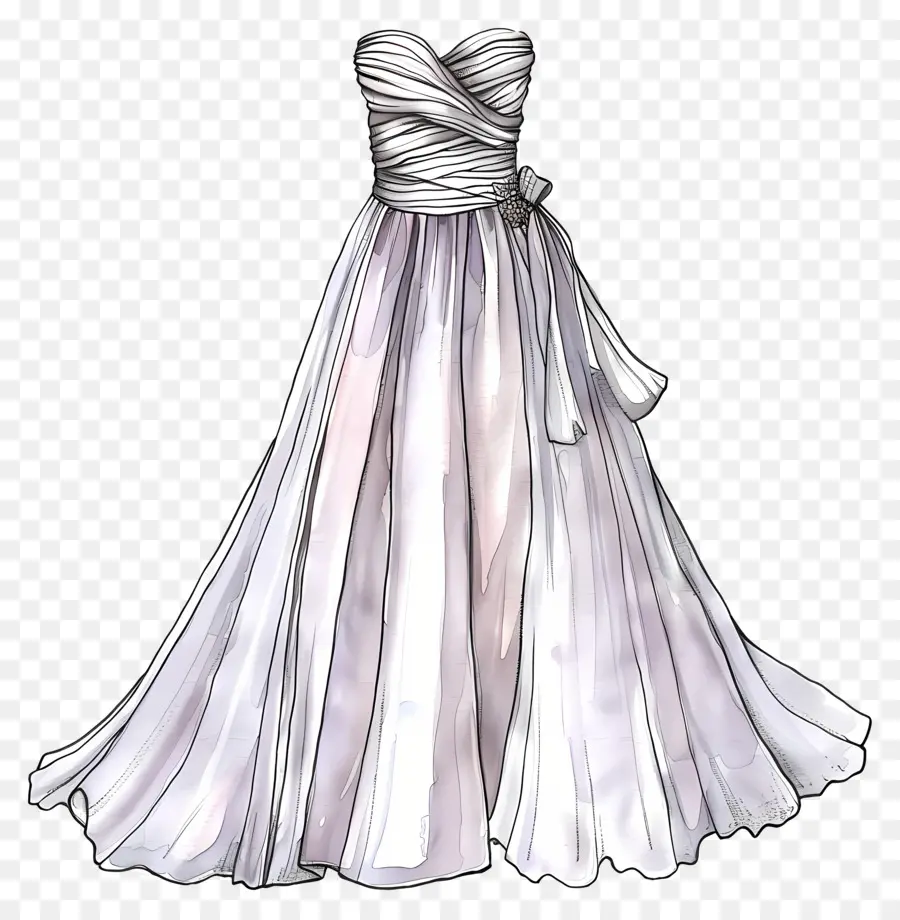 Vestido De Noiva De Aline，Vestido De Noiva Branco PNG