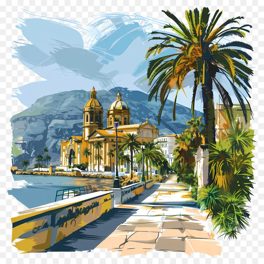 Palermo Sicília，Cidade Pequena PNG