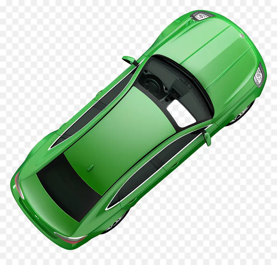 Vista Superior Do Carro Verde，Carro Esportivo Verde PNG