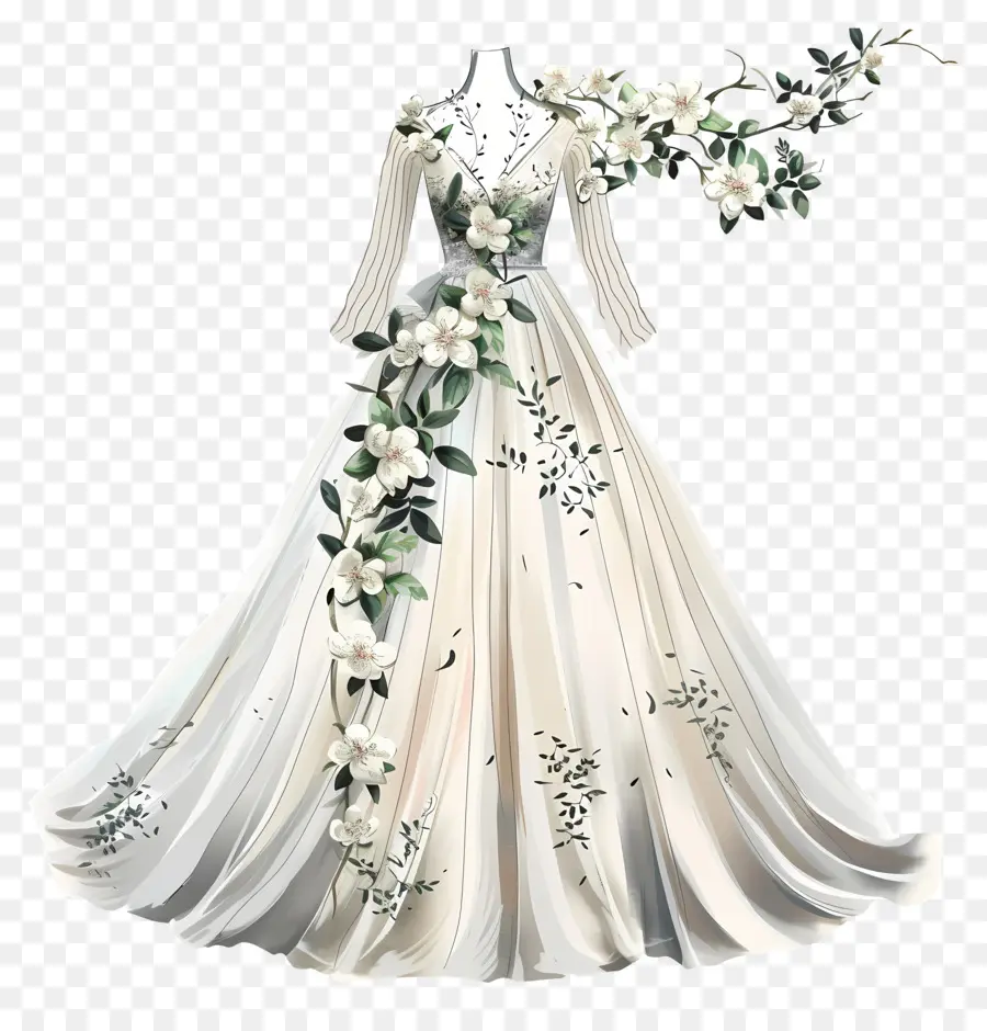 Vestido De Noiva De Aline，Vestido De Casamento Branco PNG