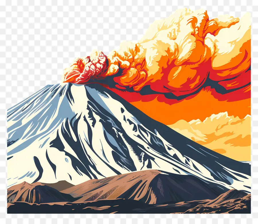 Mount Etna Sicily，Erupção De Um Vulcão PNG