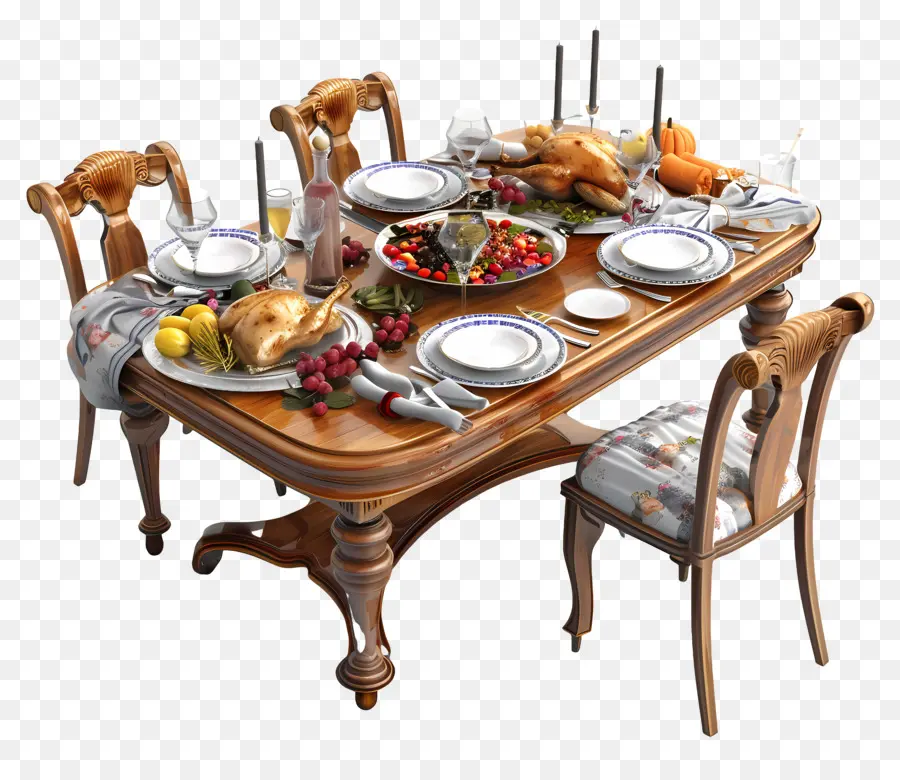 Mesa De Jantar，Configuração Da Mesa De Jantar PNG