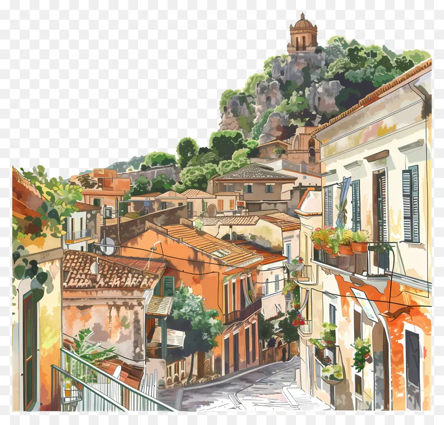 Taormina Sicília，Cidade Histórica PNG