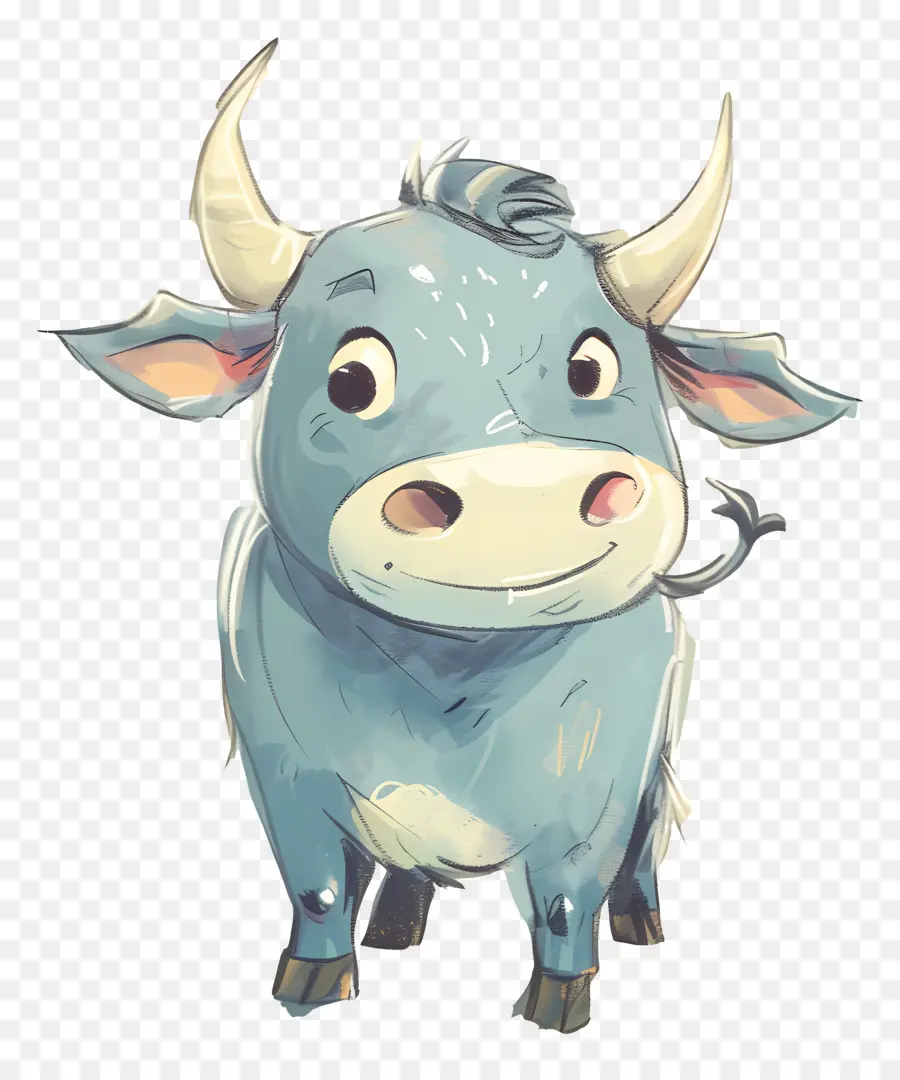 Bull，Azul Vaca PNG