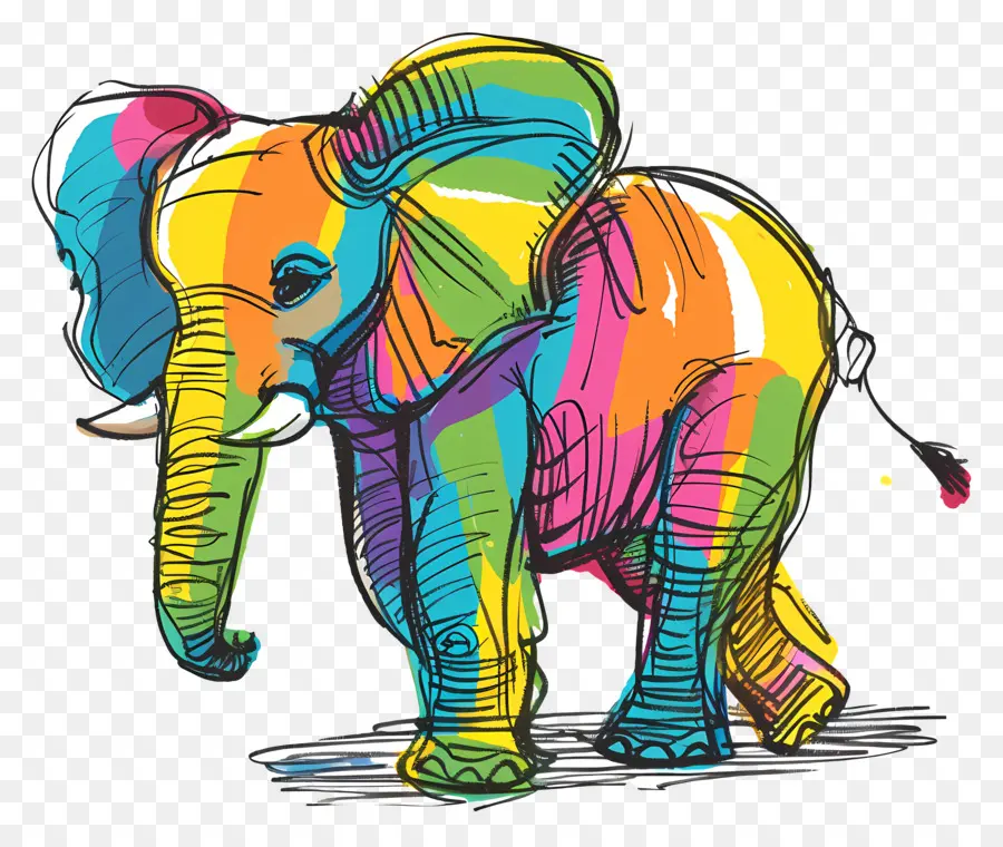 Cartoon Elefante，Elefante PNG