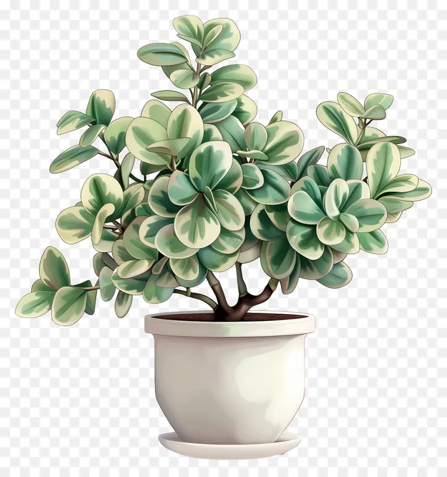 Planta De Jade Variegada，Plantas De Interior PNG
