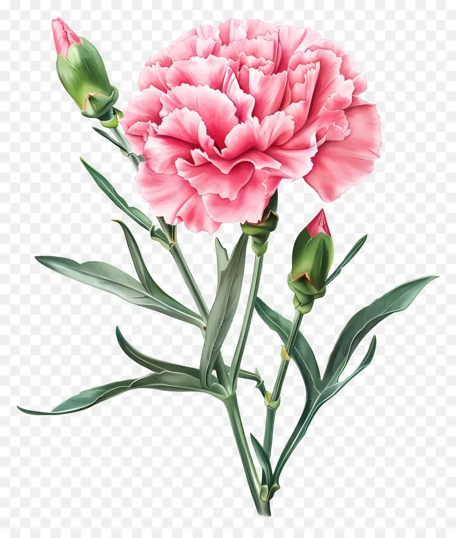 Carnation Rosa，Cravo Rosa PNG