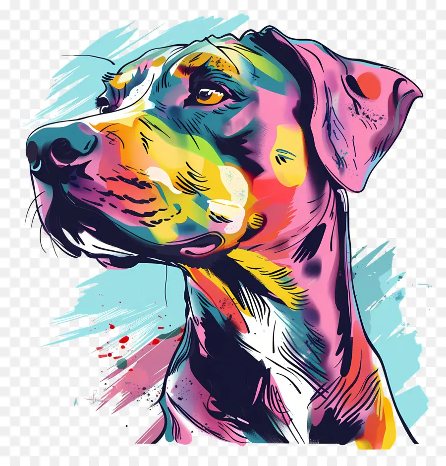 Cão Dos Desenhos Animados，Cão Arco íris PNG